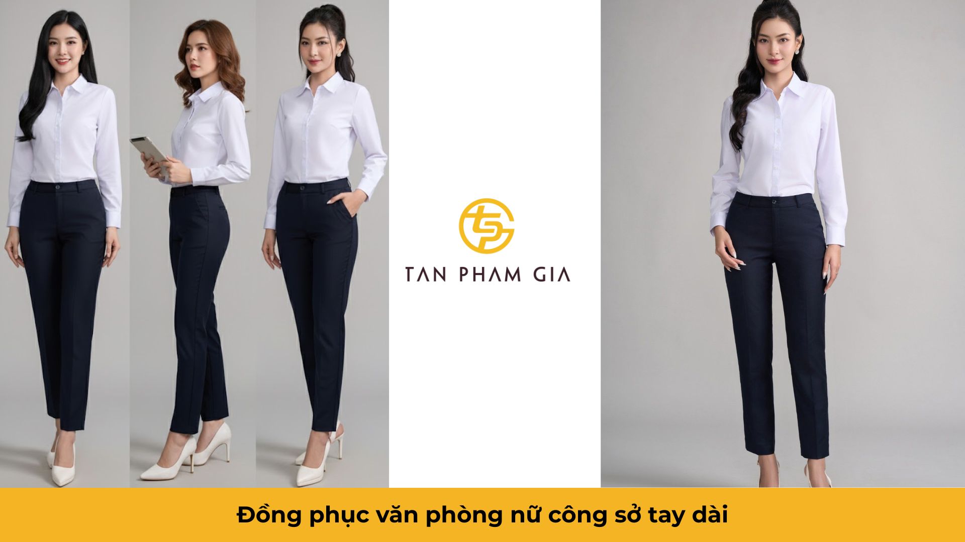 Đồng phục văn phòng nữ công sở tay dài