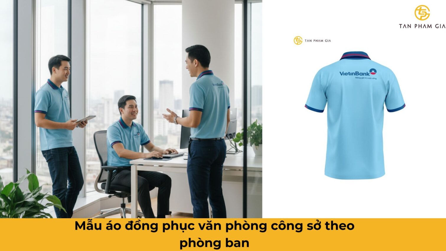 Mẫu áo đồng phục văn phòng công sở theo phòng ban