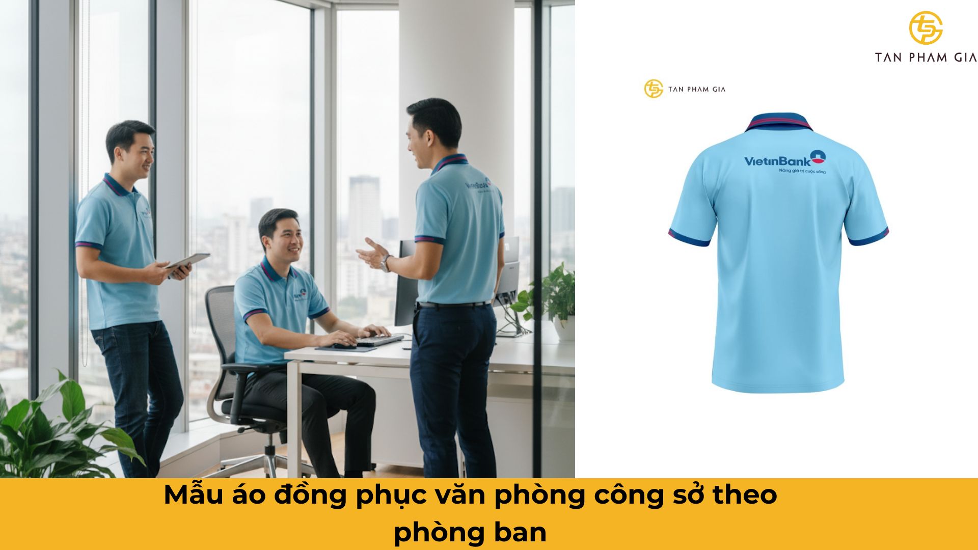 Mẫu áo đồng phục văn phòng công sở theo phòng ban