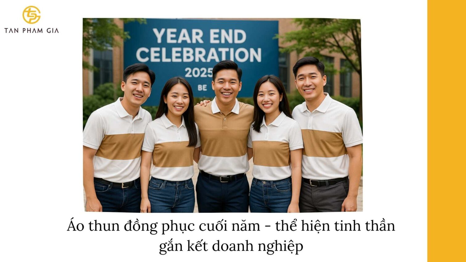 Áo Thun Đồng Phục Cuối Năm Thiết Kế Đẹp