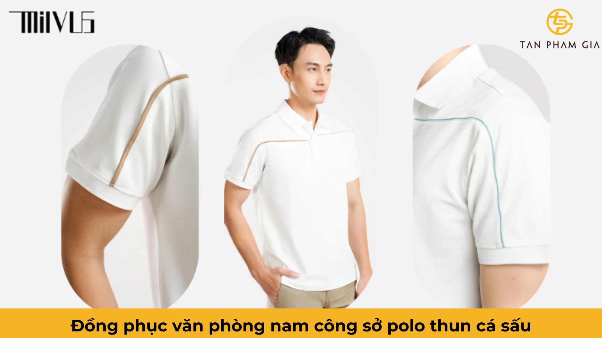 Đồng phục văn phòng nam công sở polo thun cá sấu