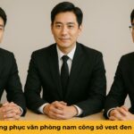 Đồng phục văn phòng nam công sở vest đen