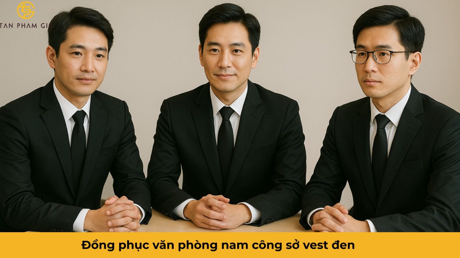 Đồng phục văn phòng nam công sở vest đen