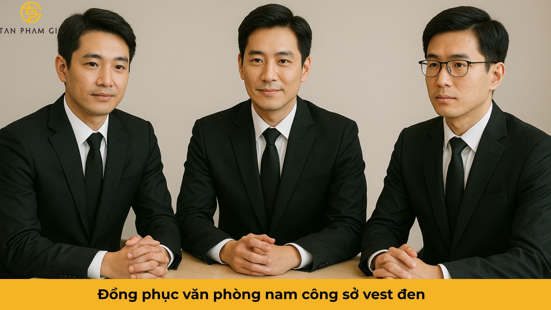 Đồng phục văn phòng nam công sở vest đen