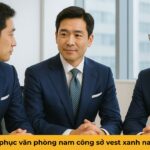 Đồng phục văn phòng nam công sở vest xanh navy Đồng phục văn phòng nam công sở vest xanh navy