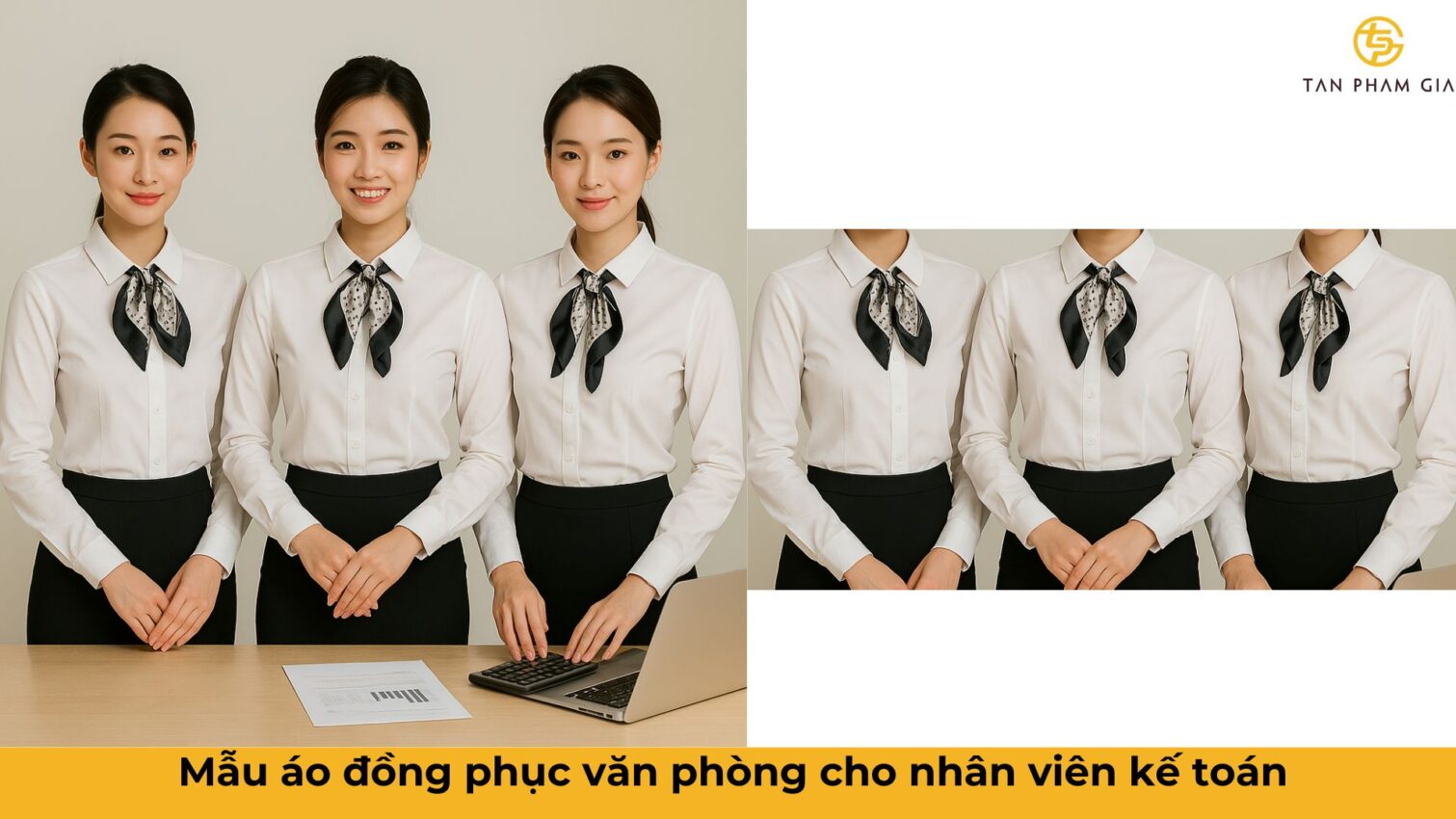 Mẫu áo đồng phục văn phòng cho nhân viên kế toán