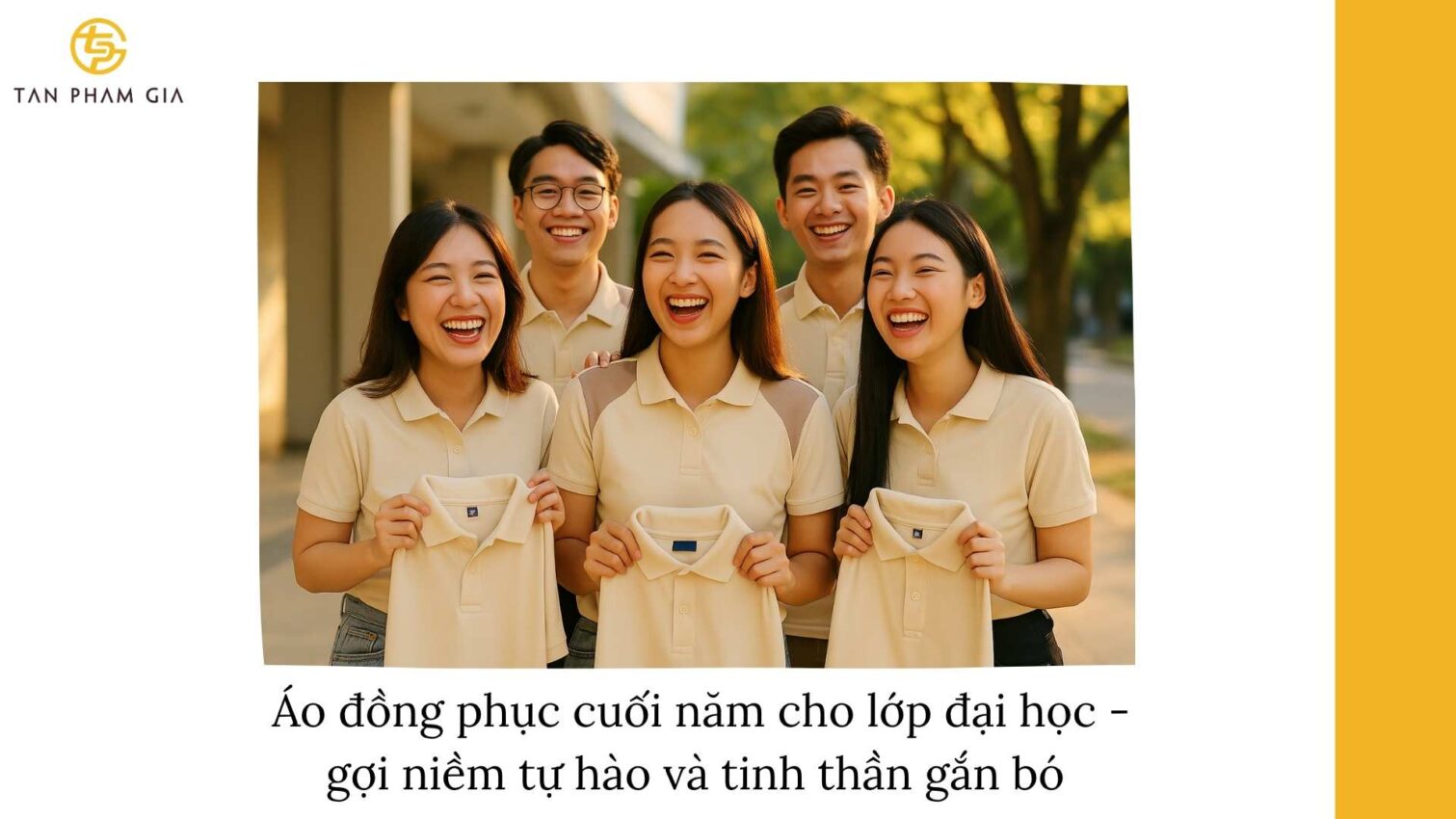 Áo Đồng Phục Cuối Năm Cho Lớp Đại Học