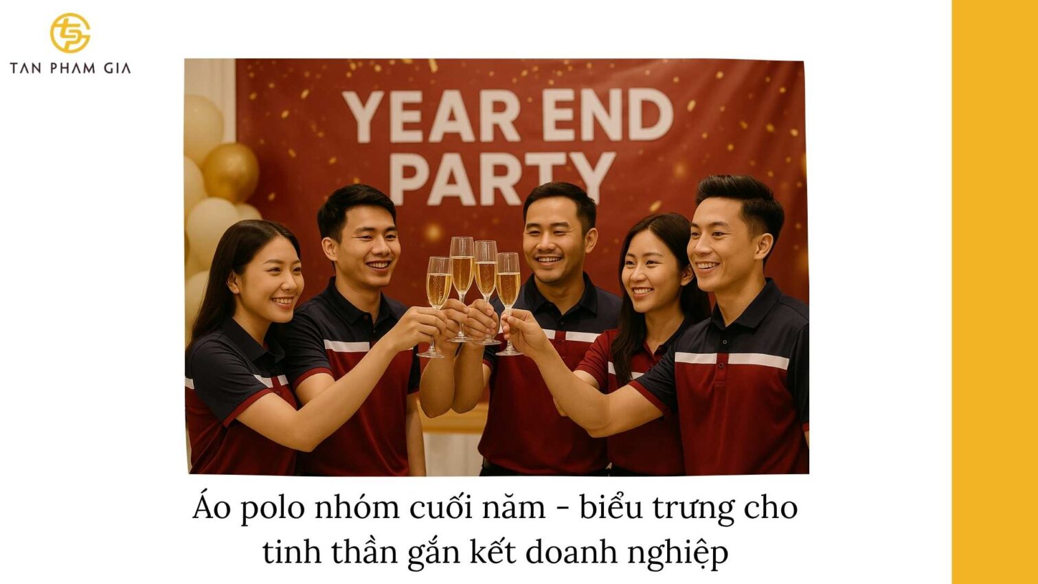 Mẫu Áo Polo Cuối Năm Nhóm Công Ty
