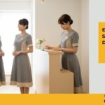 Đồng phục spa áo váy dáng suông Đồng phục spa áo váy dáng suông
