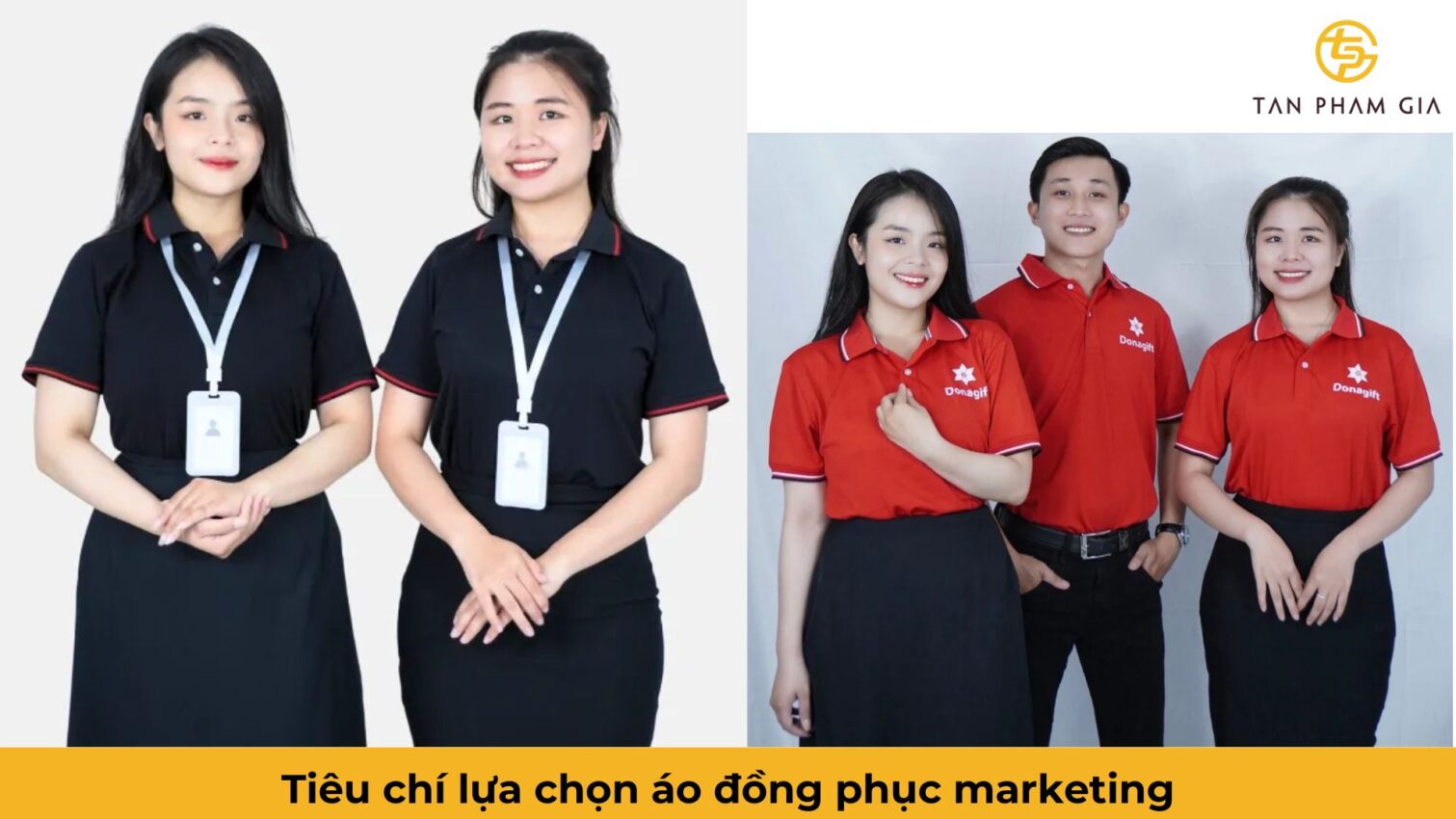 Mẫu áo đồng phục văn phòng cho nhân viên marketing