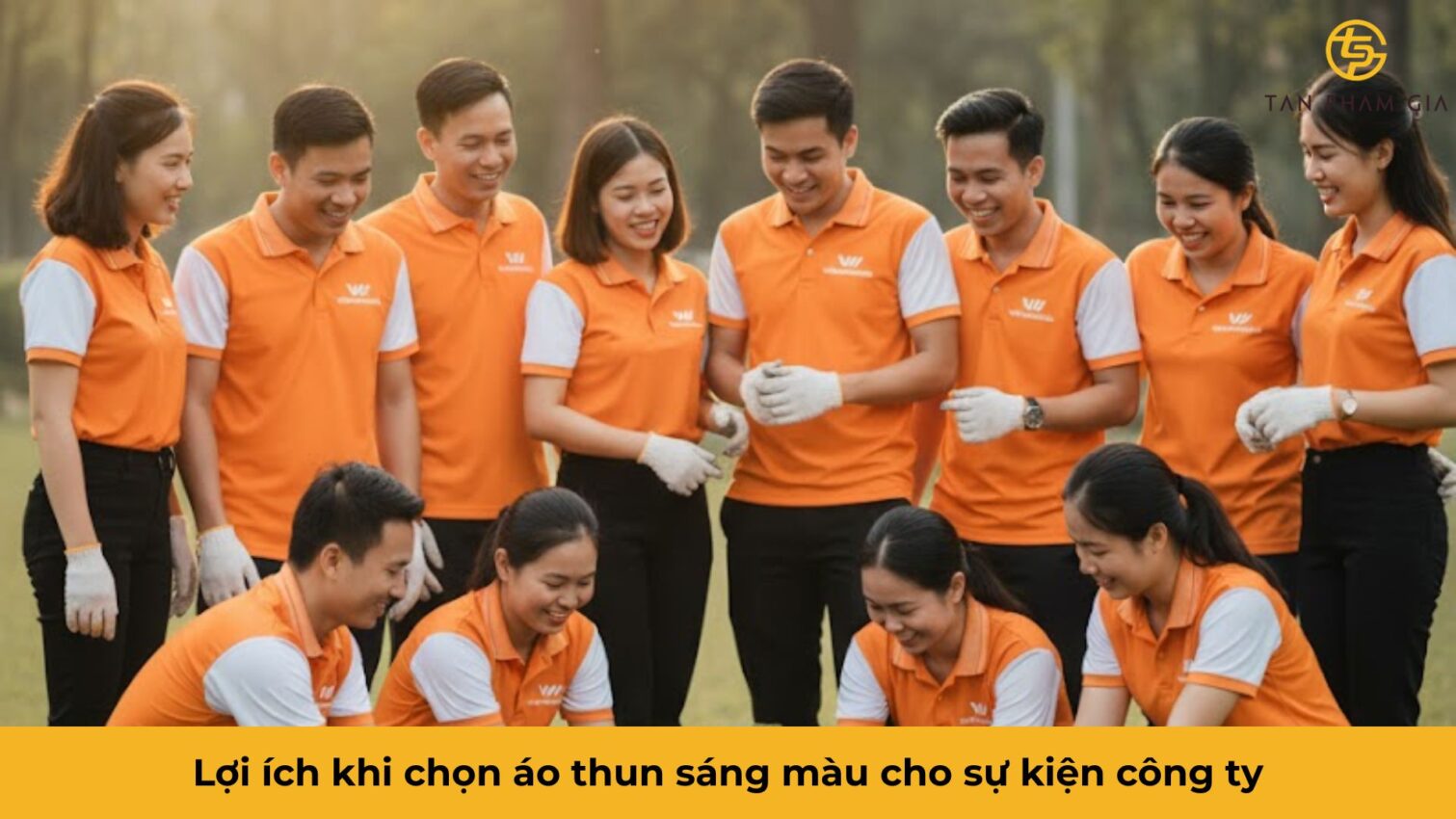Mẫu Áo Thun Teambuilding Sáng Màu