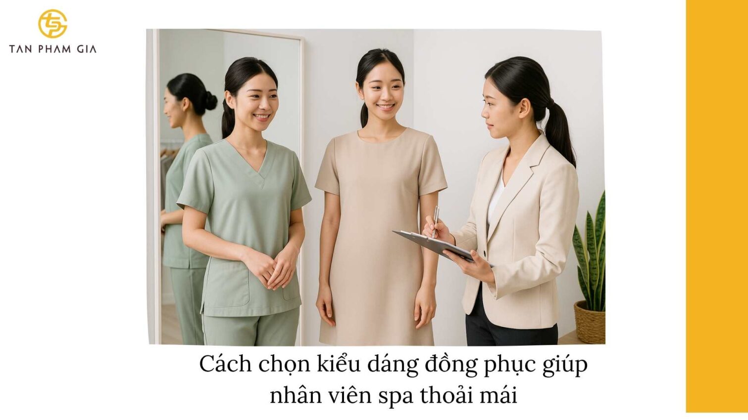 Đồng phục cuối năm cho nhân viên spa