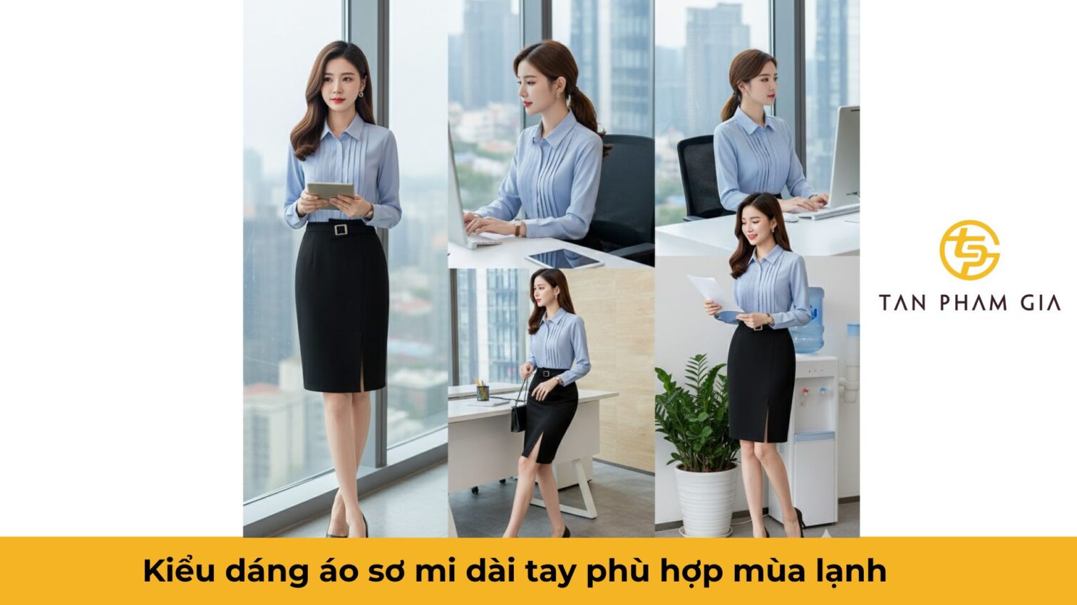 Đồng phục văn phòng nữ công sở mùa đông