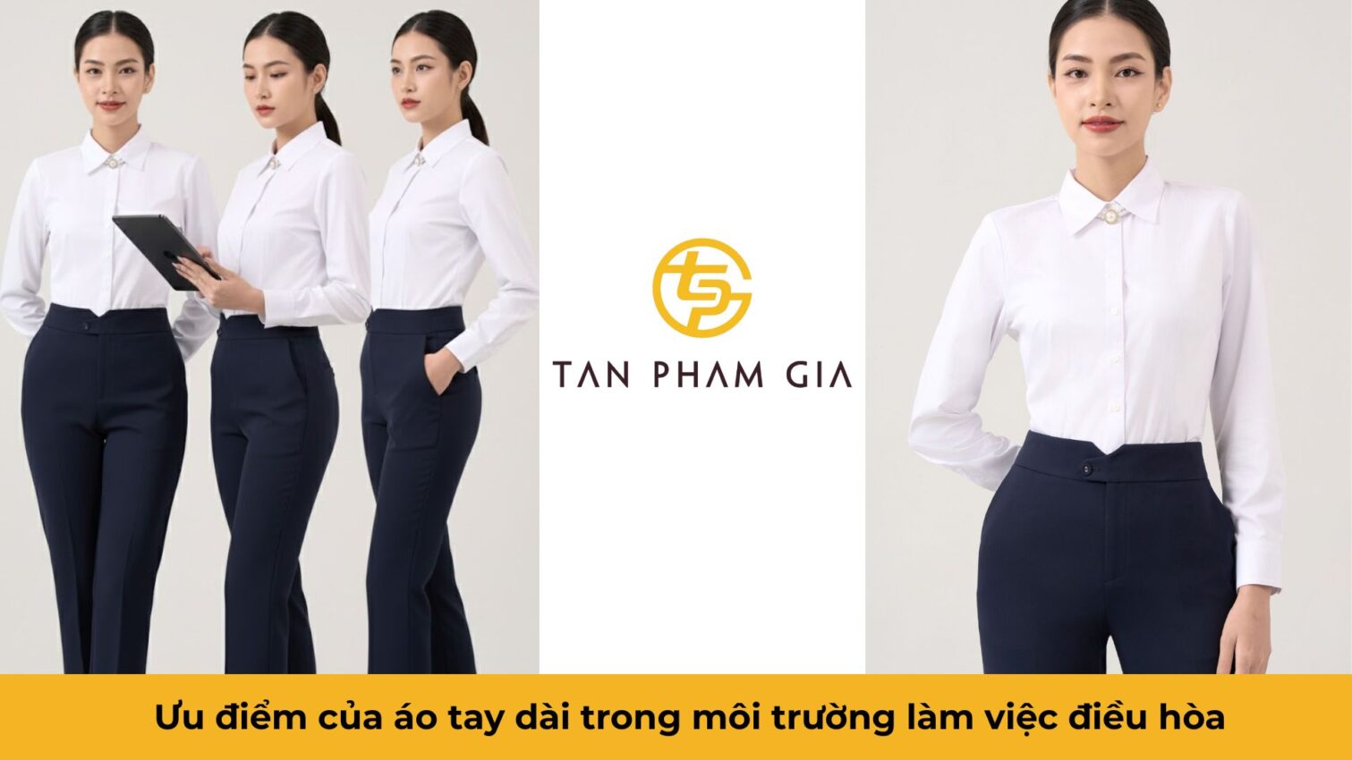 Đồng phục văn phòng nữ công sở tay dài