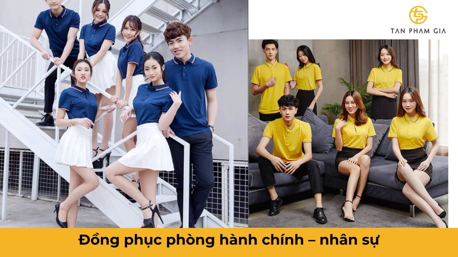 Mẫu áo đồng phục văn phòng công sở theo phòng ban