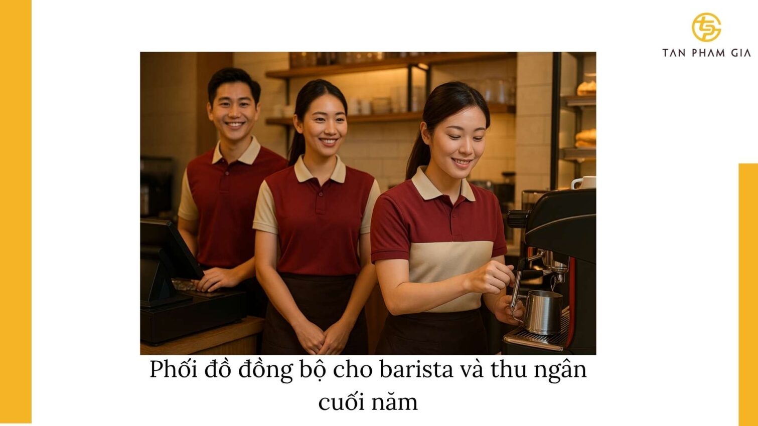 Đặt Đồng Phục Cuối Năm Cho Quán Cafe