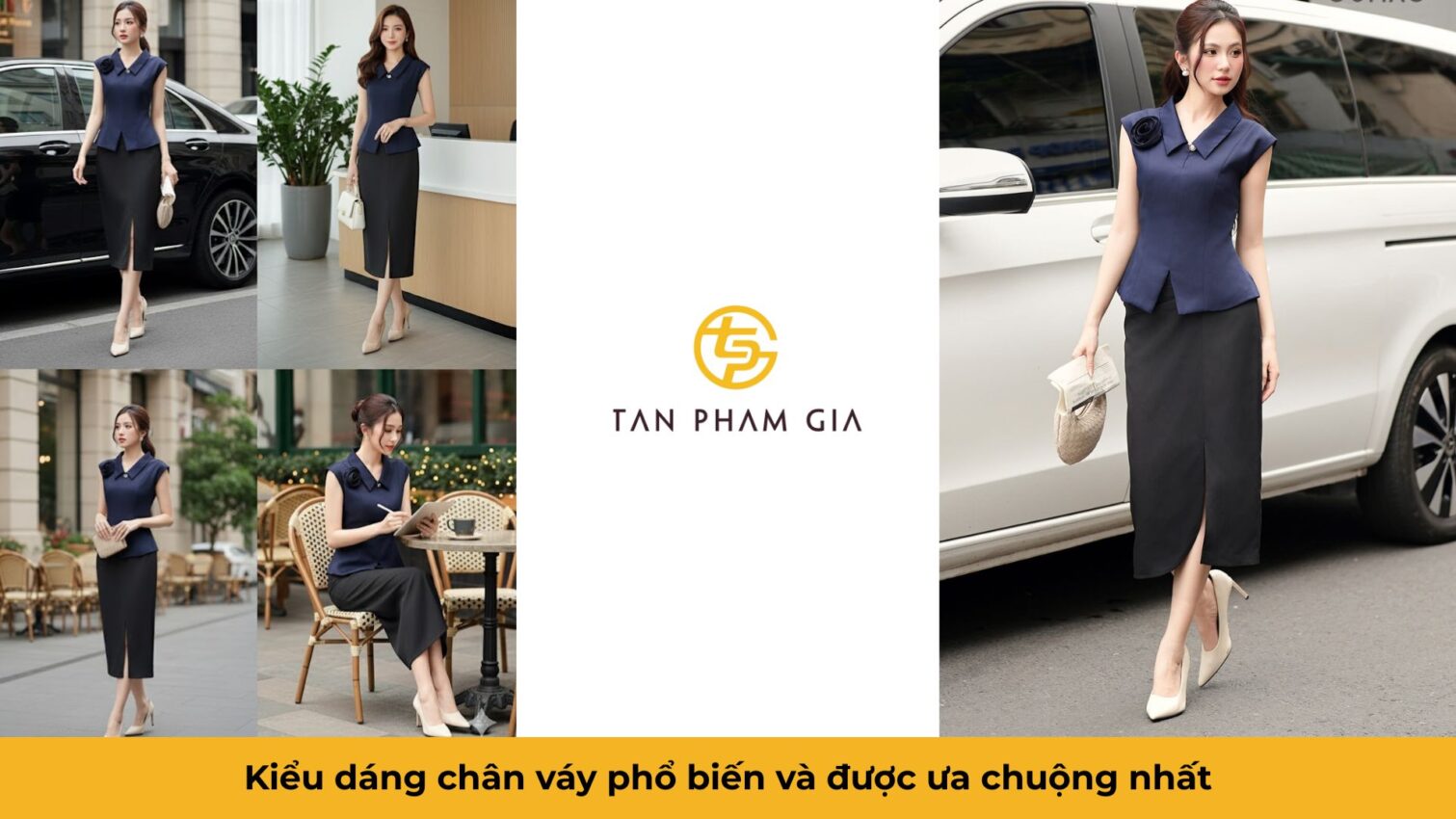 Đồng phục văn phòng nữ công sở chân váy rời