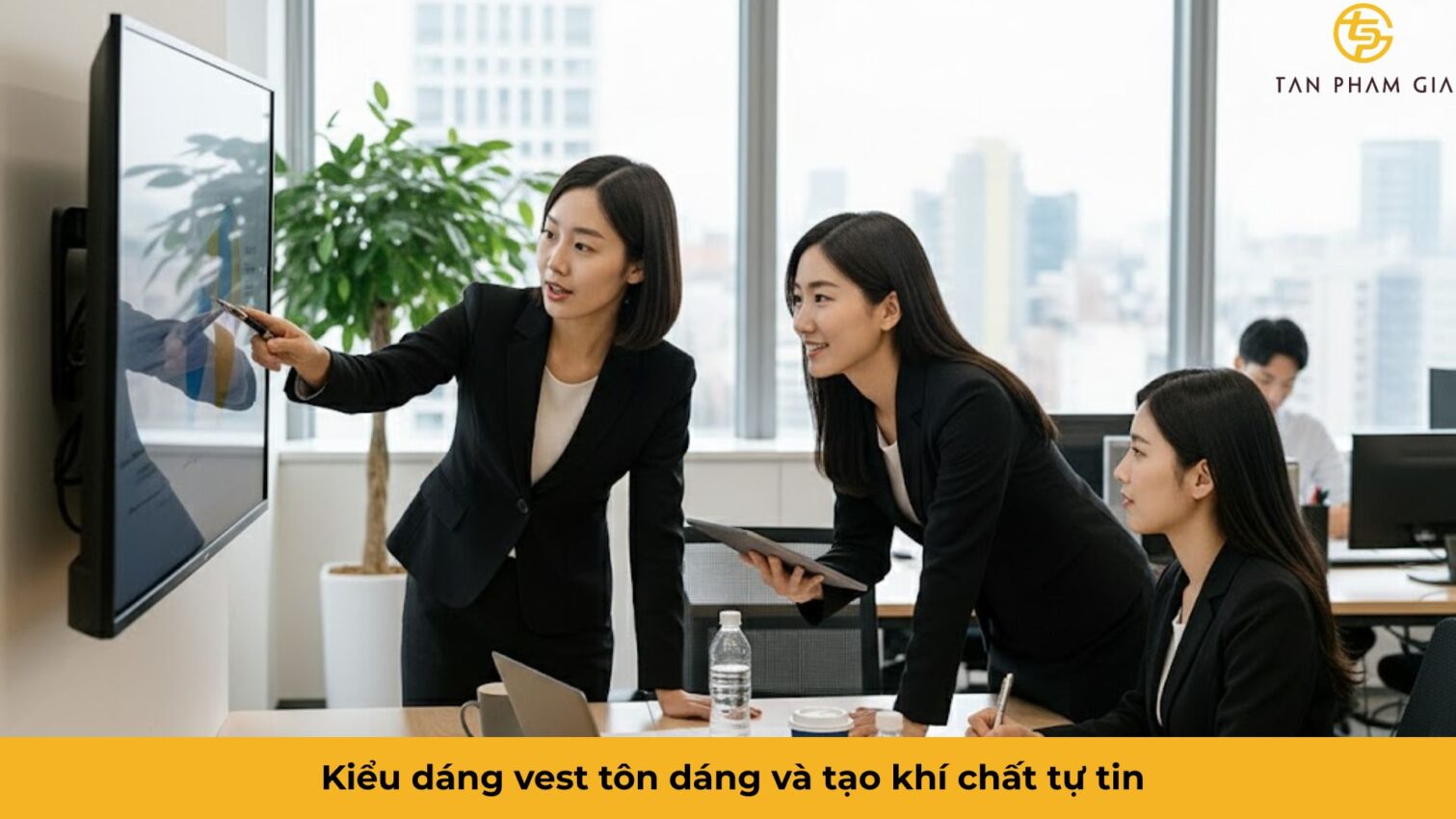Đồng phục văn phòng nữ công sở vest cách điệu