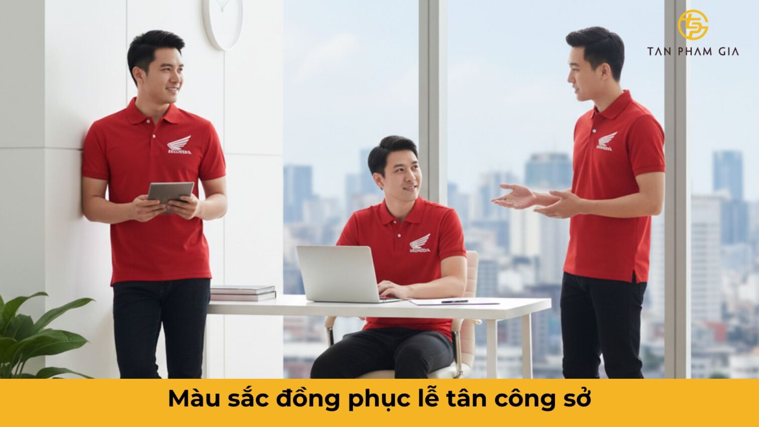 Mẫu áo đồng phục văn phòng cho nhân viên lễ tân