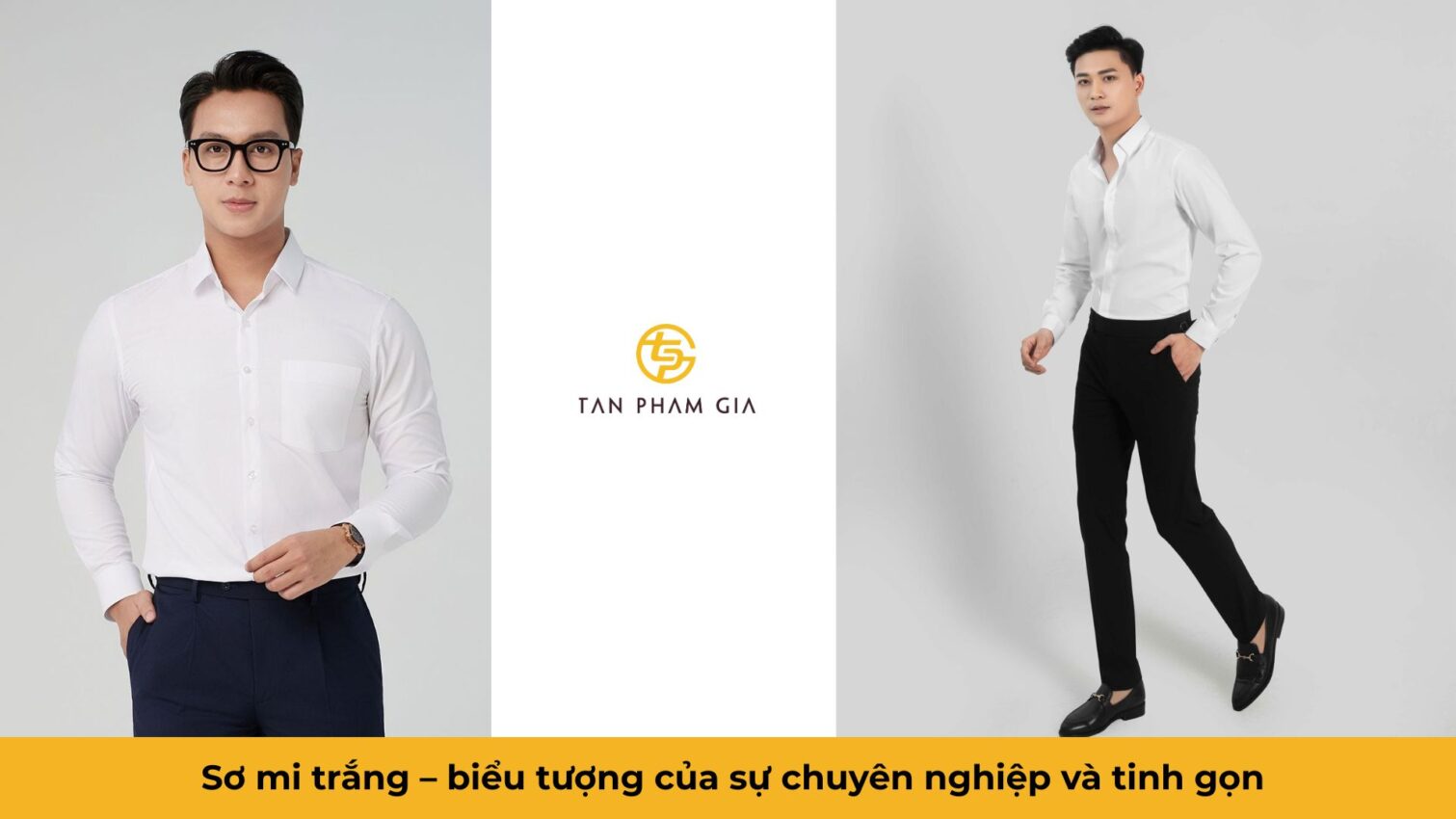 Đồng phục văn phòng nam công sở sơ mi trắng