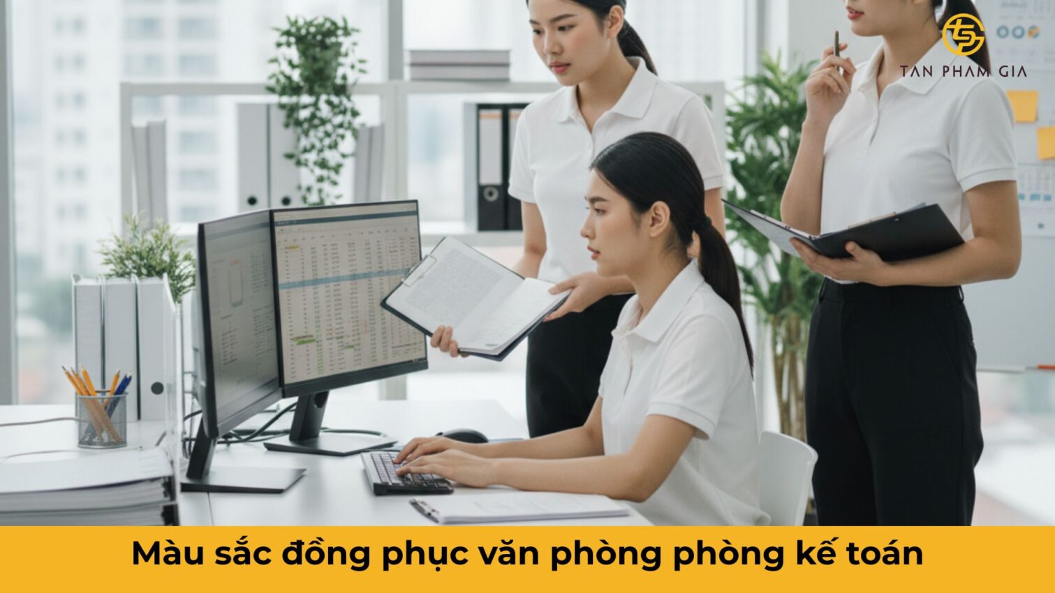 Mẫu áo đồng phục văn phòng cho nhân viên kế toán