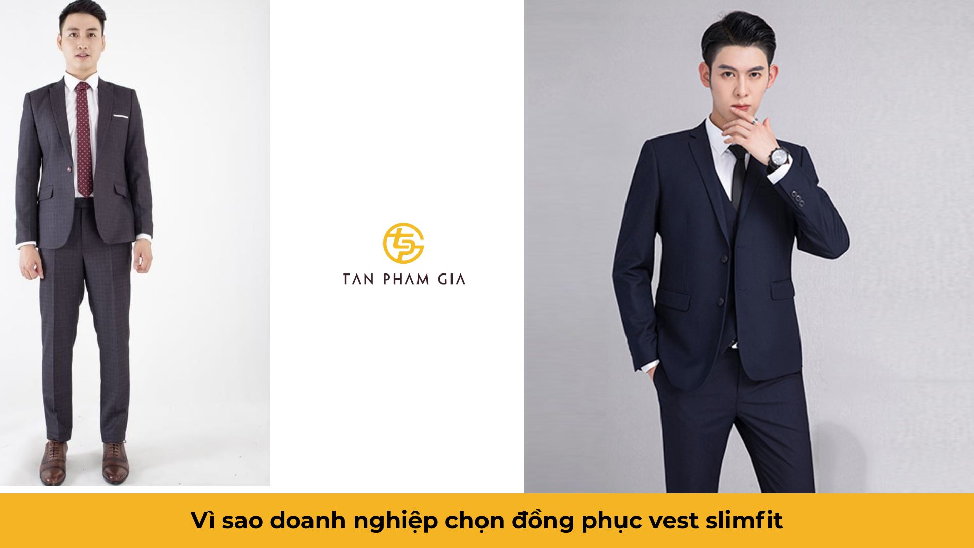 Đồng phục văn phòng nam công sở vest slimfit
