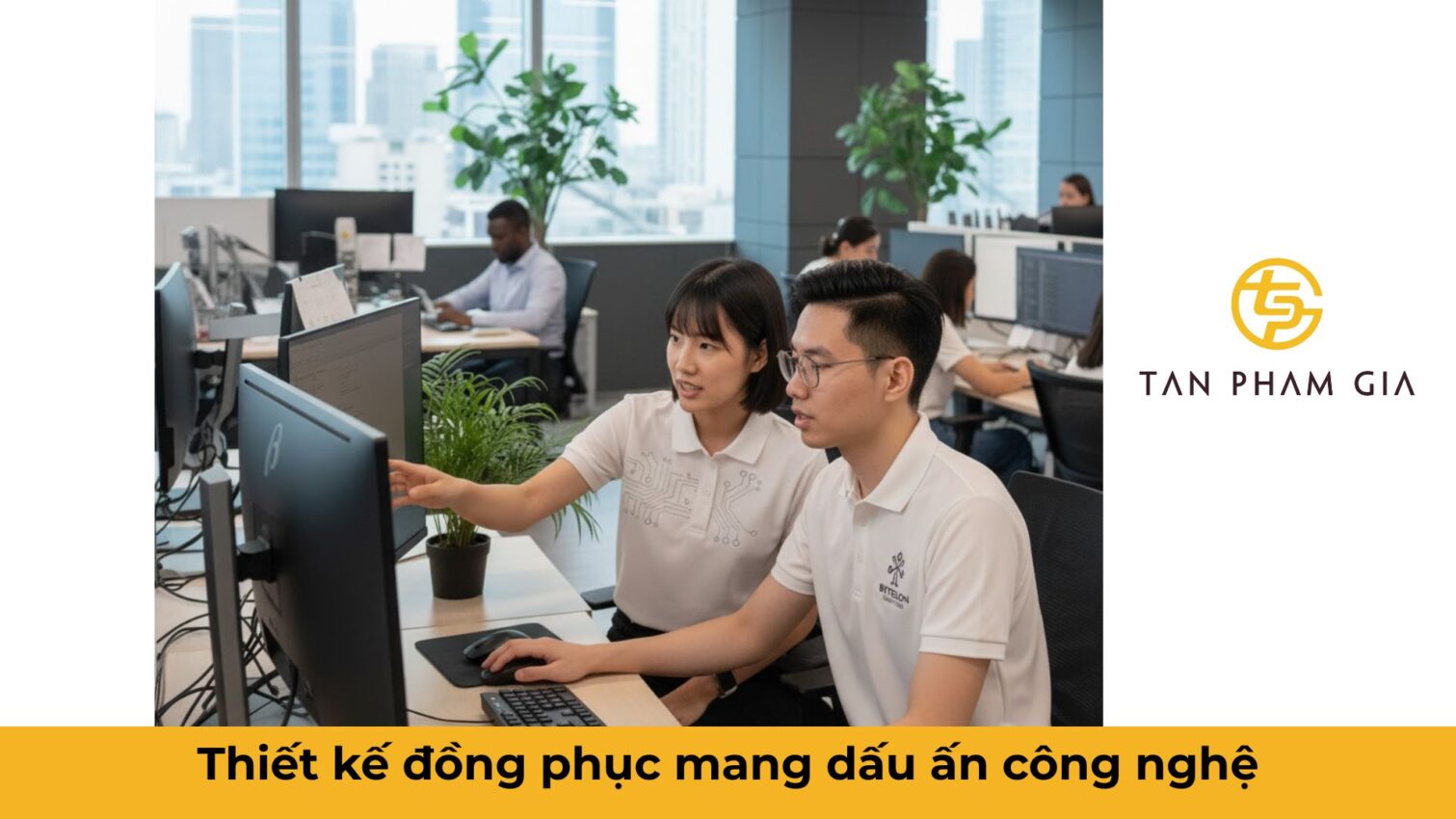 Mẫu áo đồng phục văn phòng cho nhân viên IT
