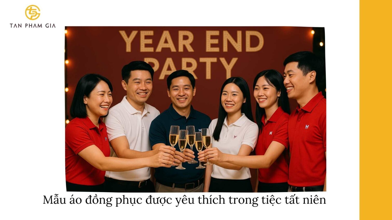 Áo đồng phục cuối năm phong cách trẻ trung