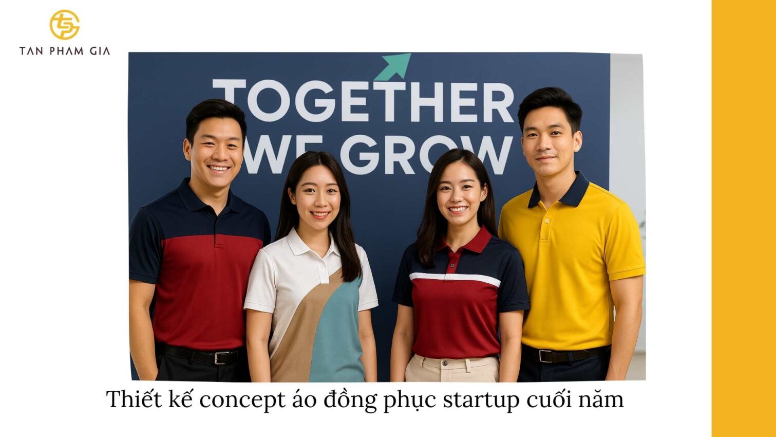 Áo đồng phục cuối năm cho startup trẻ
