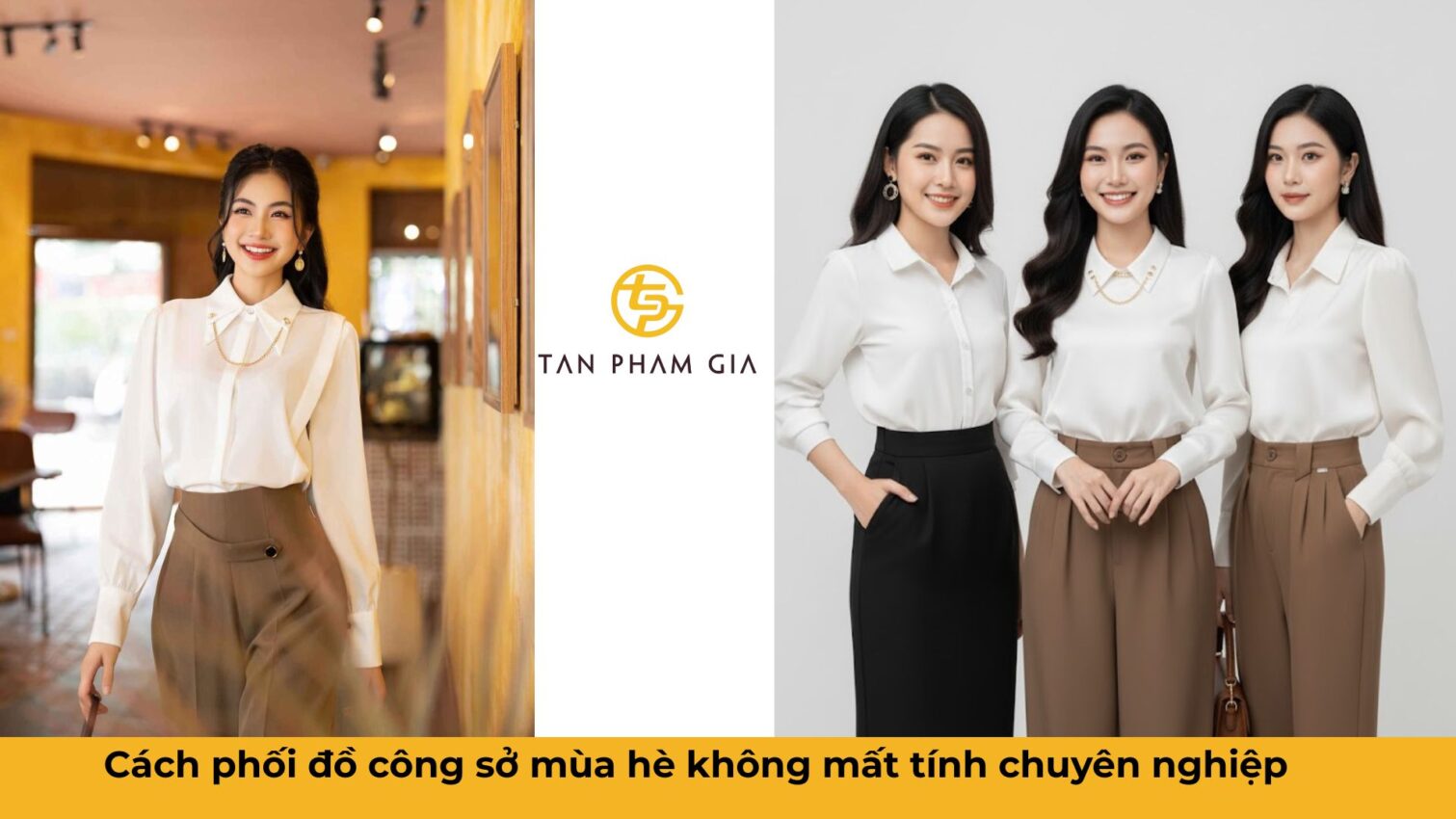 Đồng phục văn phòng nữ công sở mùa hè
