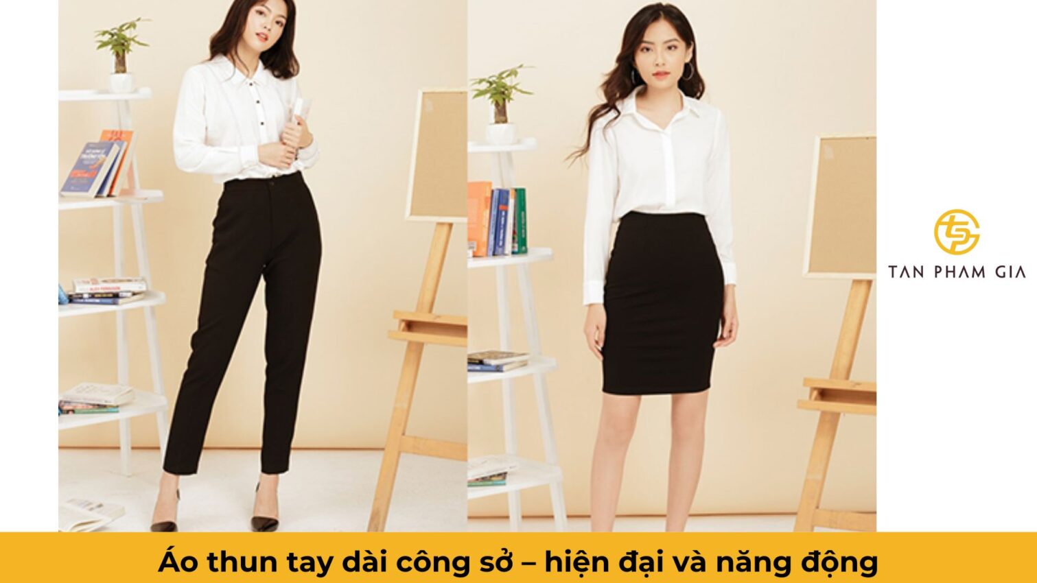Đồng phục văn phòng nữ công sở tay dài