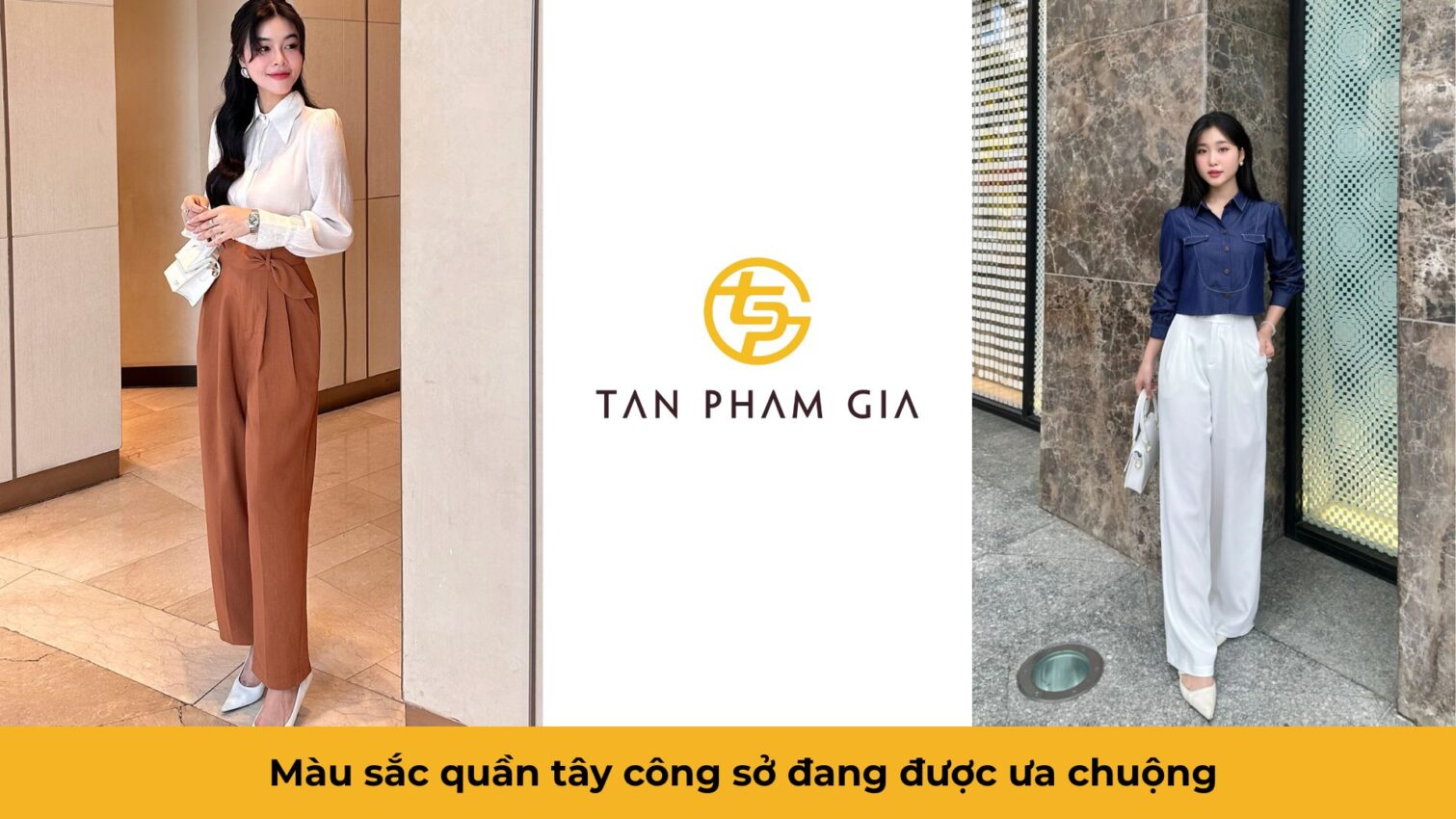 đồng phục văn phòng nữ công sở quần tây áo sơ mi