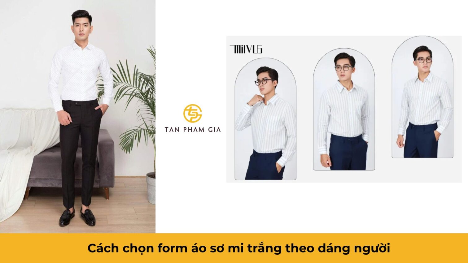 Đồng phục văn phòng nam công sở sơ mi trắng