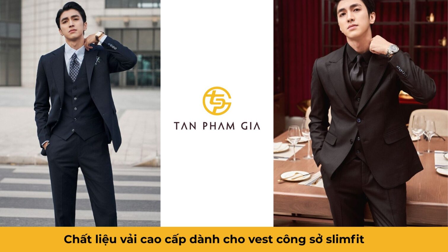 Đồng phục văn phòng nam công sở vest slimfit