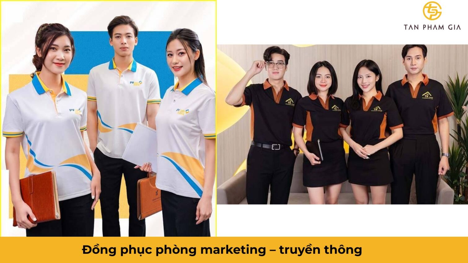 Mẫu áo đồng phục văn phòng công sở theo phòng ban