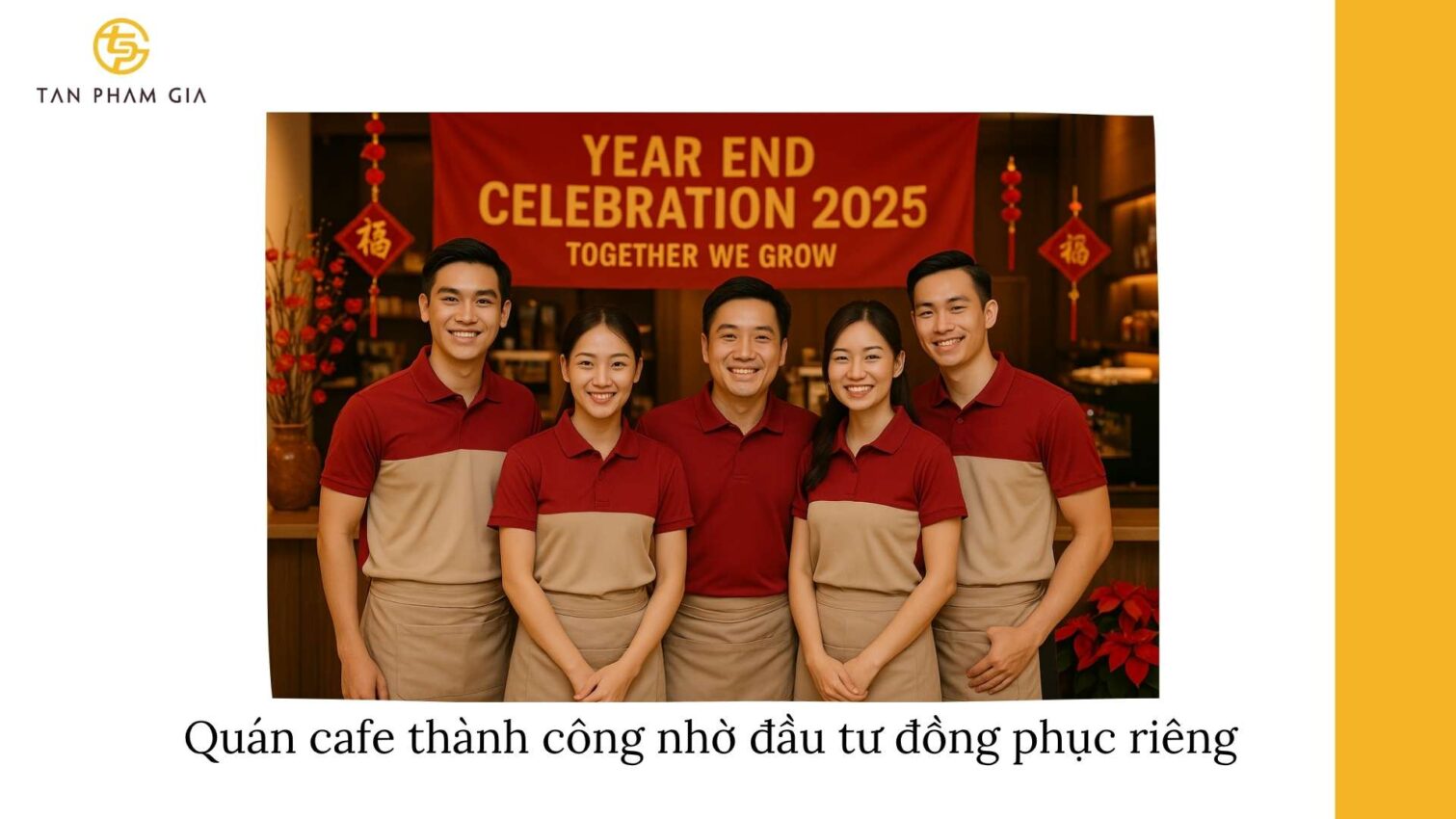 Đặt Đồng Phục Cuối Năm Cho Quán Cafe