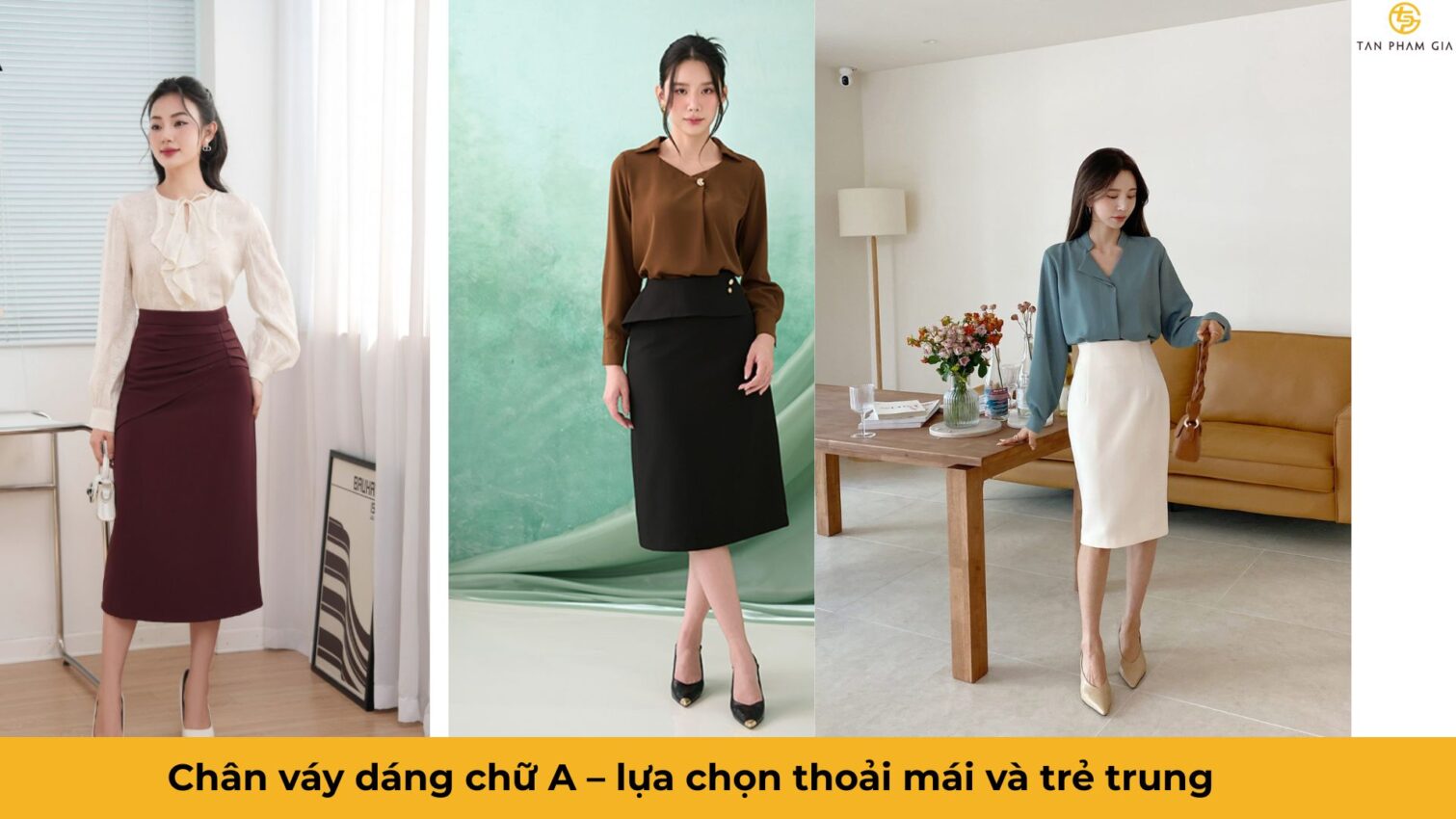Đồng phục văn phòng nữ công sở chân váy rời