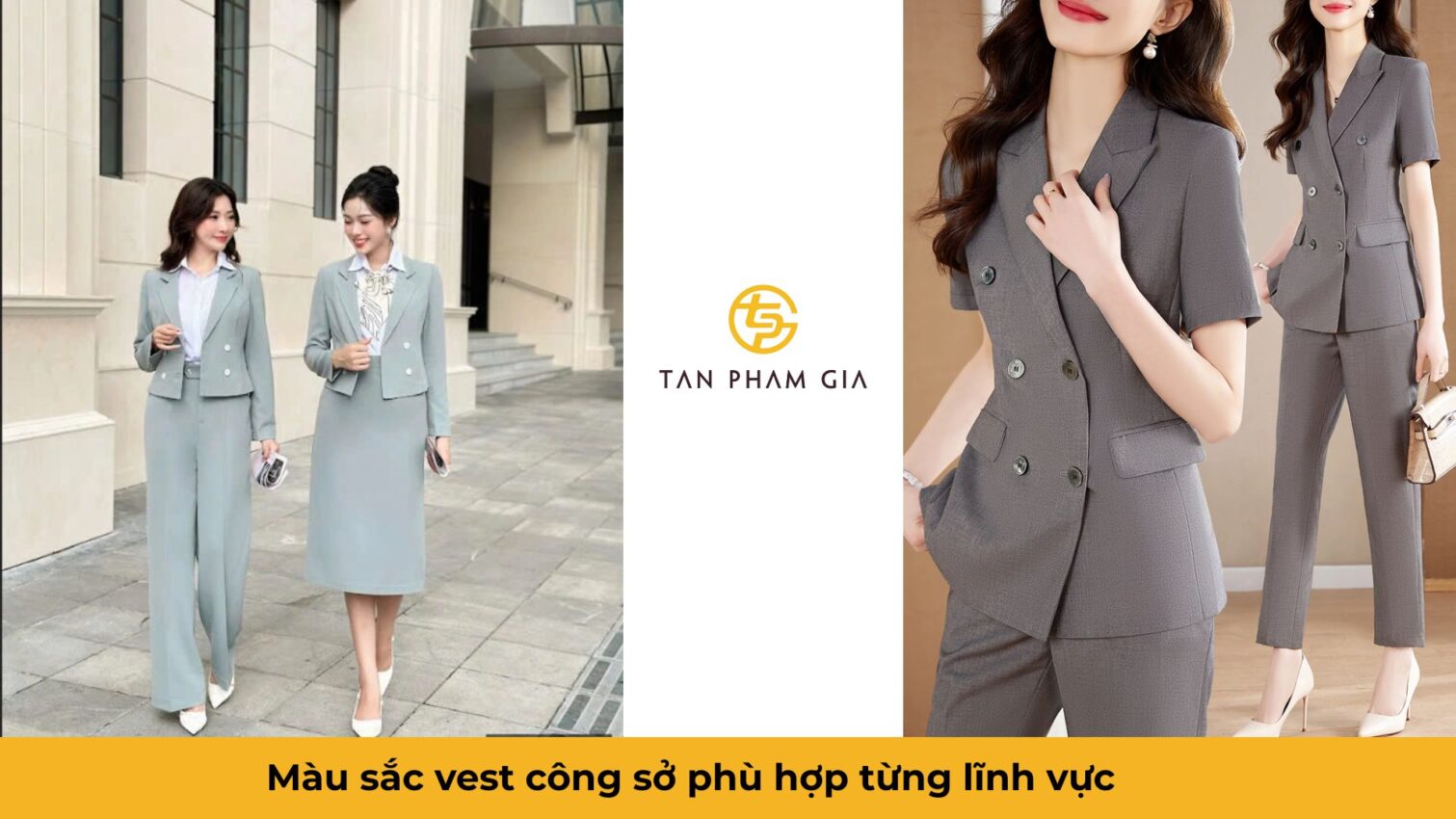 Đồng phục văn phòng nữ công sở vest cách điệu