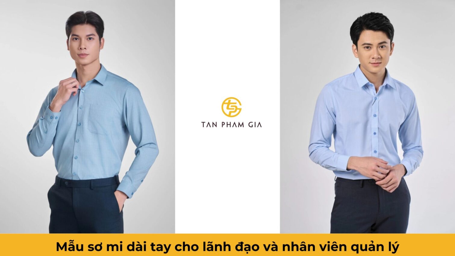 Mẫu sơ mi dài tay cho lãnh đạo và nhân viên quản lý
