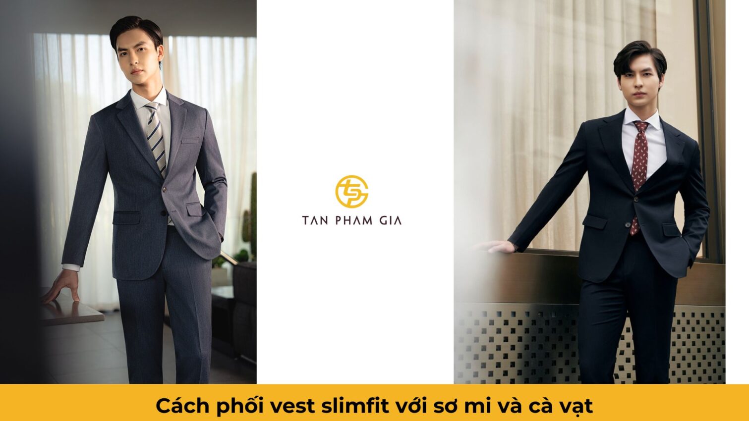 Đồng phục văn phòng nam công sở vest slimfit