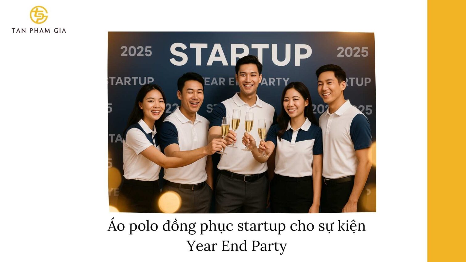 Áo Polo Đồng Phục Cuối Năm Cho Startup