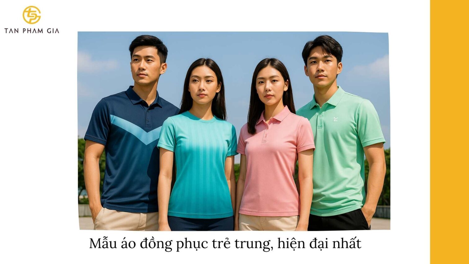Áo đồng phục cuối năm phong cách trẻ trung