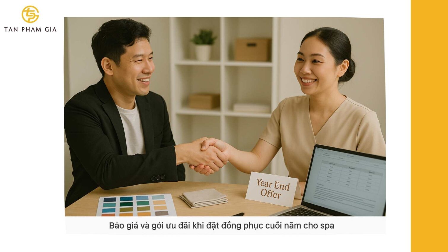 Đồng phục cuối năm cho nhân viên spa