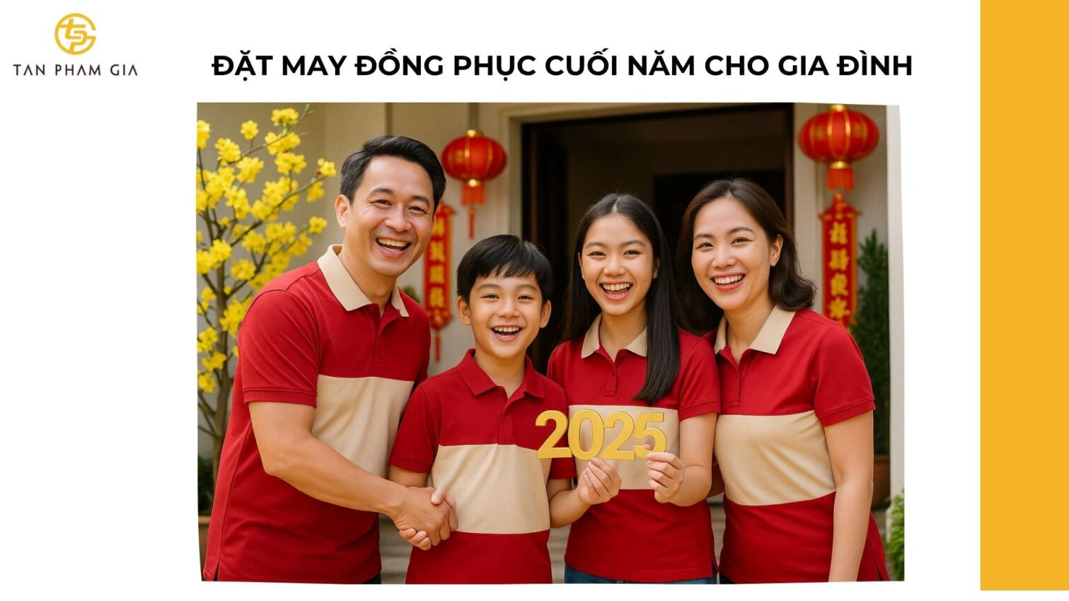 Đặt May Đồng Phục Cuối Năm Cho Gia Đình