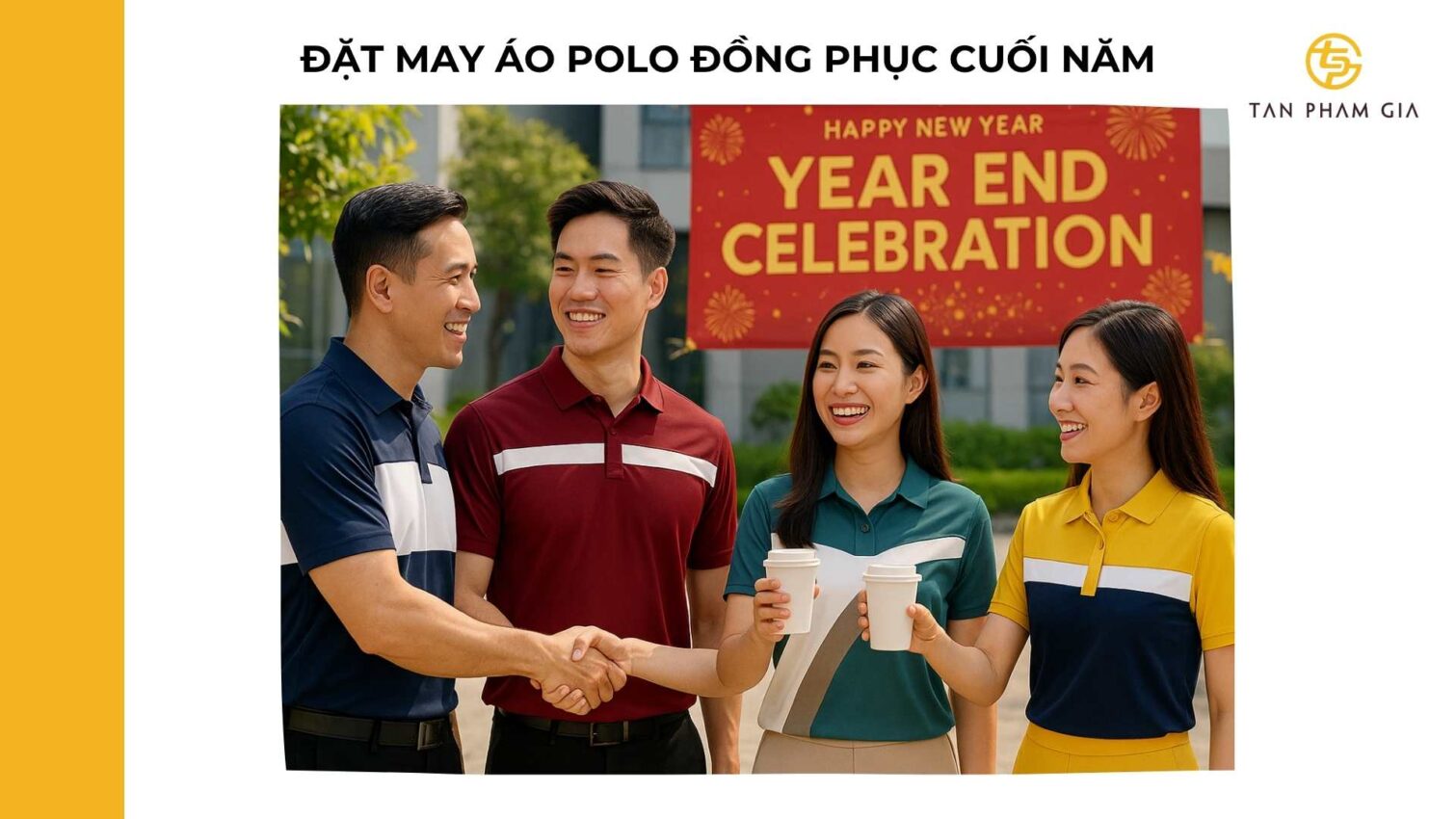 Đặt may áo Polo đồng phục cuối năm