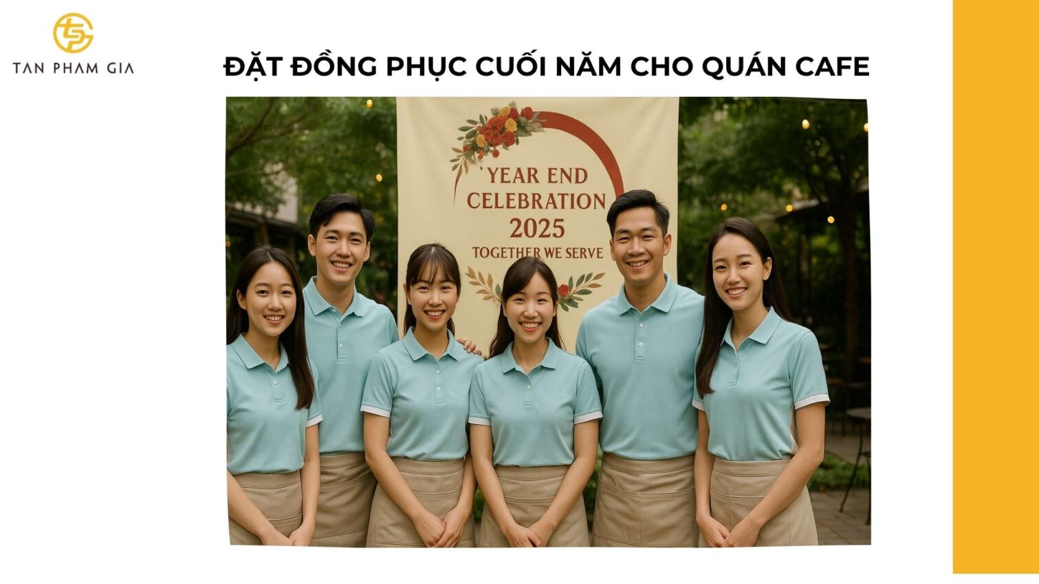 Đặt Đồng Phục Cuối Năm Cho Quán Cafe