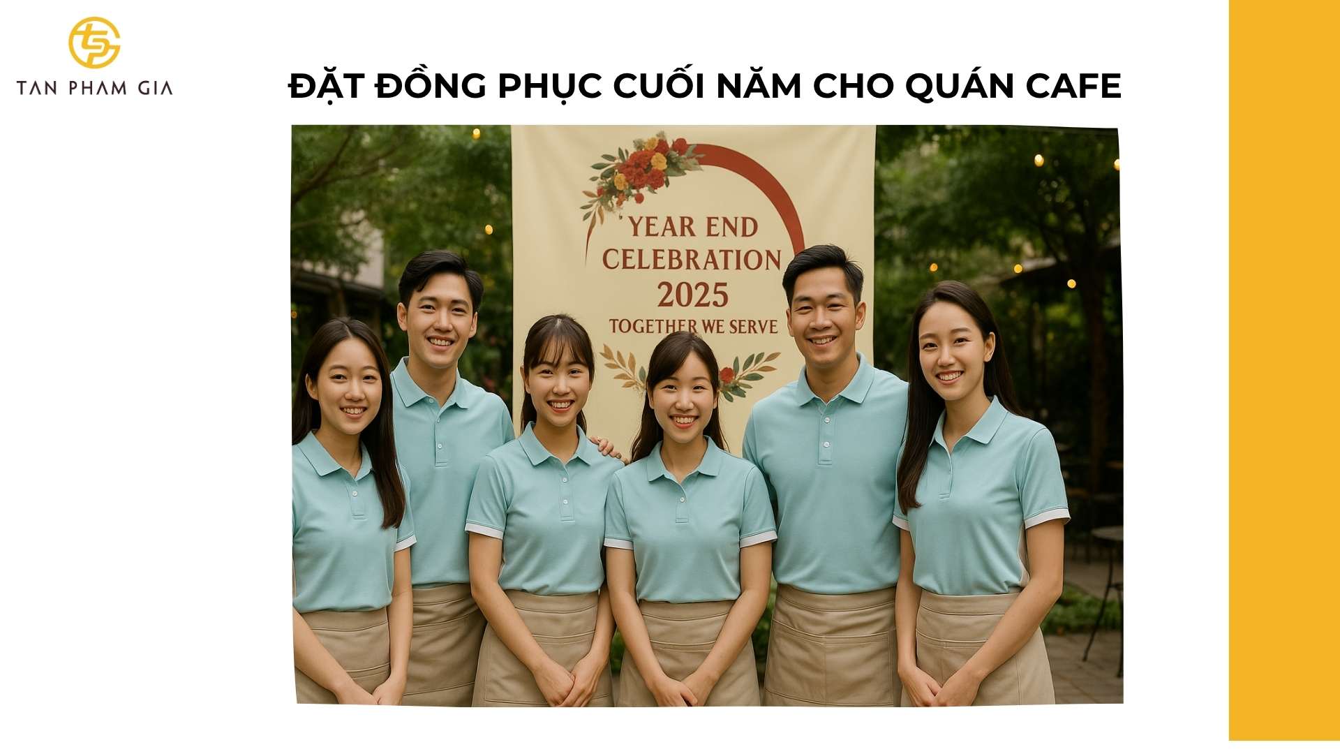 Đặt Đồng Phục Cuối Năm Cho Quán Cafe