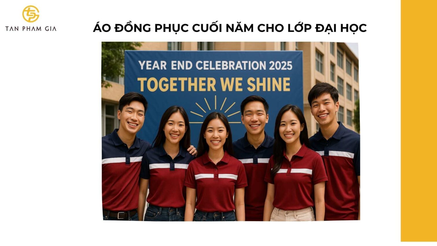 Áo Đồng Phục Cuối Năm Cho Lớp Đại Học