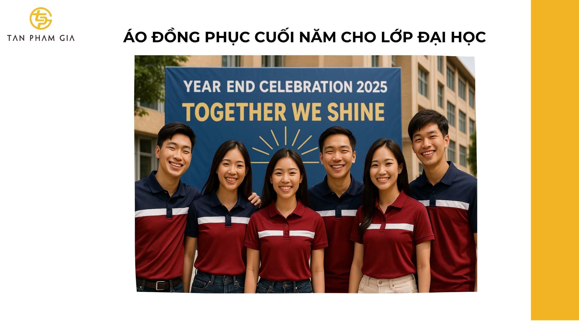 Áo Đồng Phục Cuối Năm Cho Lớp Đại Học