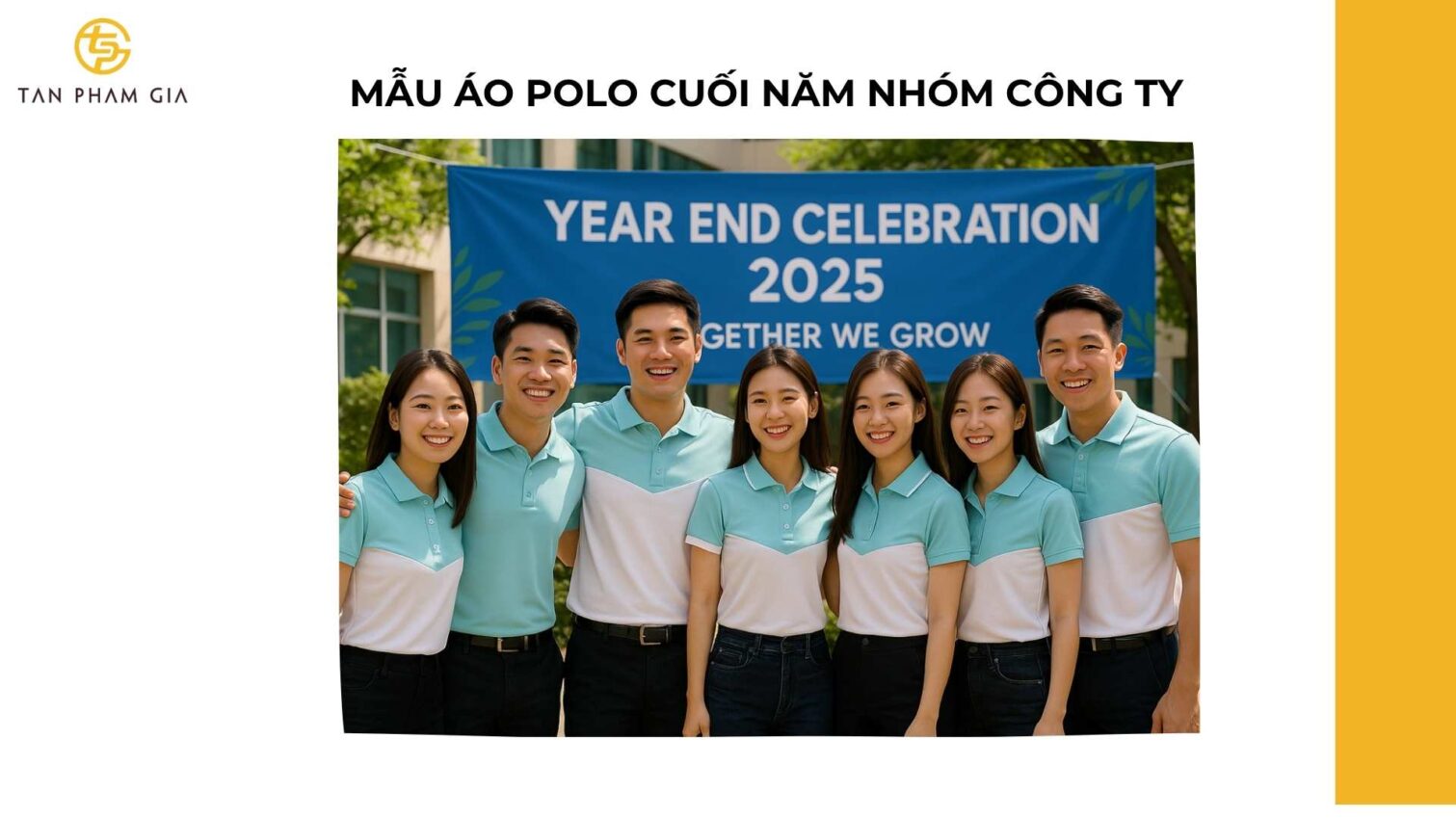 Mẫu Áo Polo Cuối Năm Nhóm Công Ty